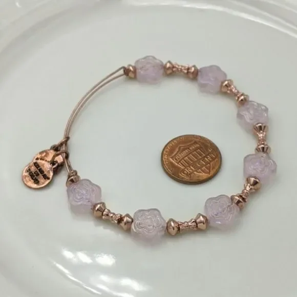 Pink Alex And Ani Blossom Beaded Bangle Breast Cancer Harry Potter